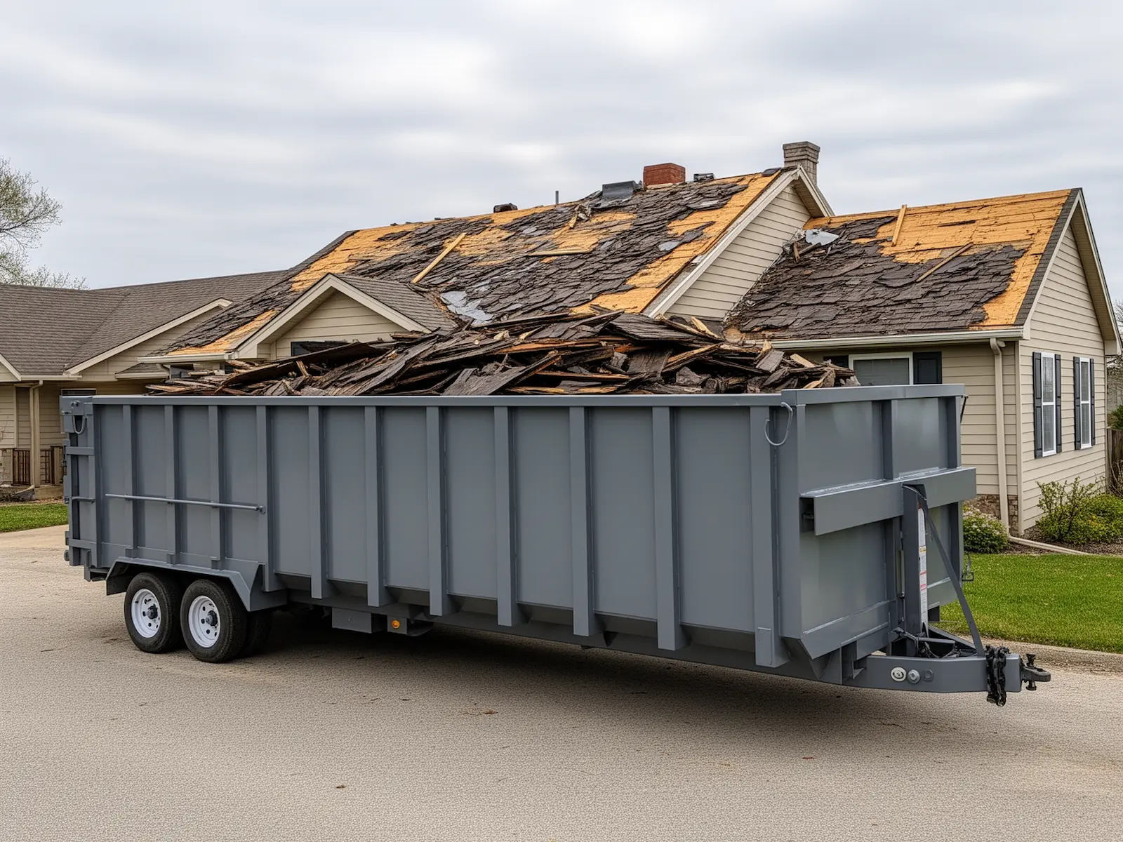 Roll-off dumpster from Farmingdale Titan Dumpsters & Hauling LLC in Farmingdale, NY